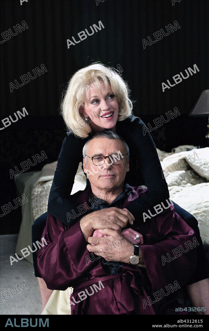 DENNIS HOPPER and MELANIE GRIFFITH in THE NIGHT WE CALLED IT A DAY, 2003, directed by PAUL GOLDMAN. Copyright OCEAN PICTURES.