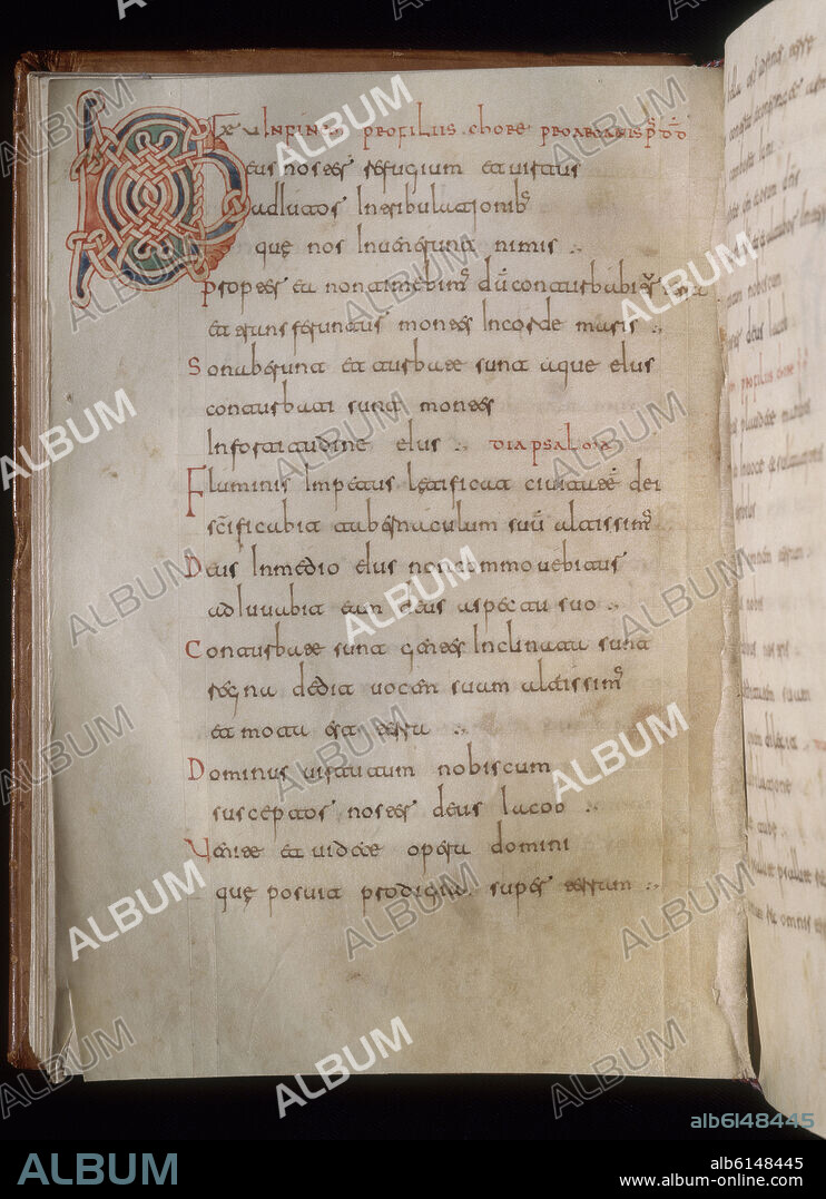 SALTERIUM MOZARABICUM - SIGLO X - A.III.5 - ESCRITURA VISIGOTICA.