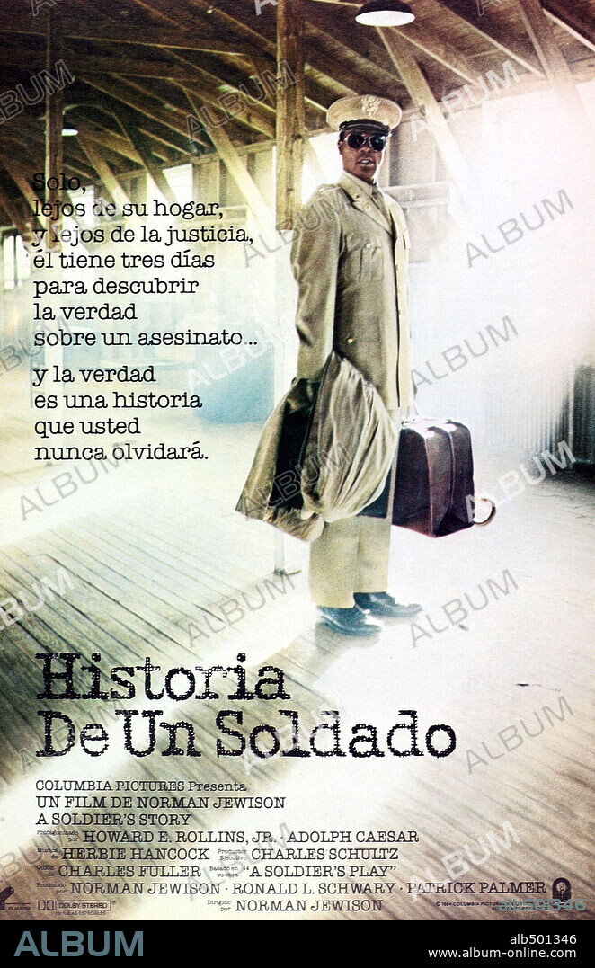 Poster of A SOLDIER'S STORY, 1984, directed by NORMAN JEWISON. Copyright COLUMBIA PICTURES.