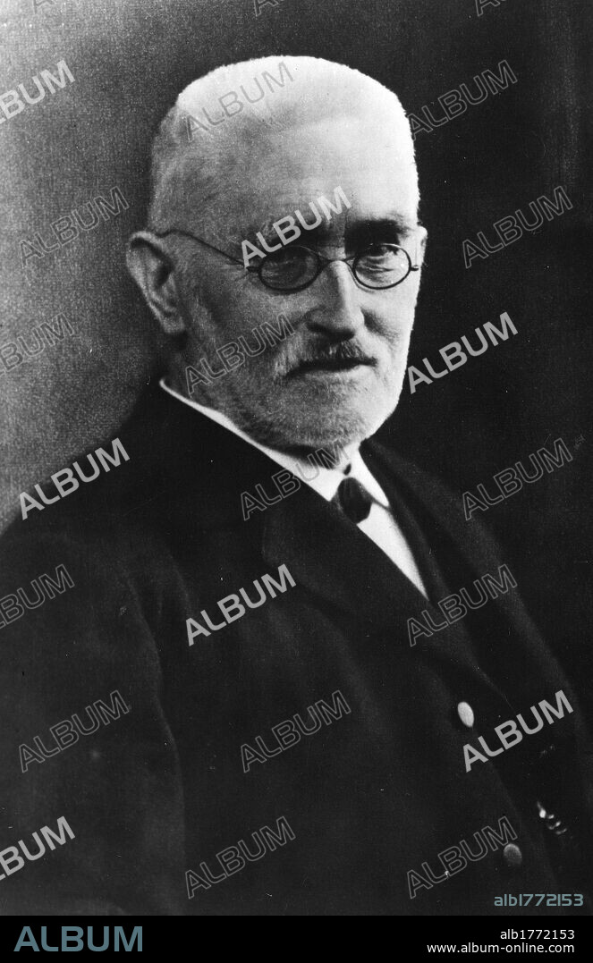 Portrait of Richard Dedekind. Portrait of the German mathematician Richard Dedekind. 1900s.