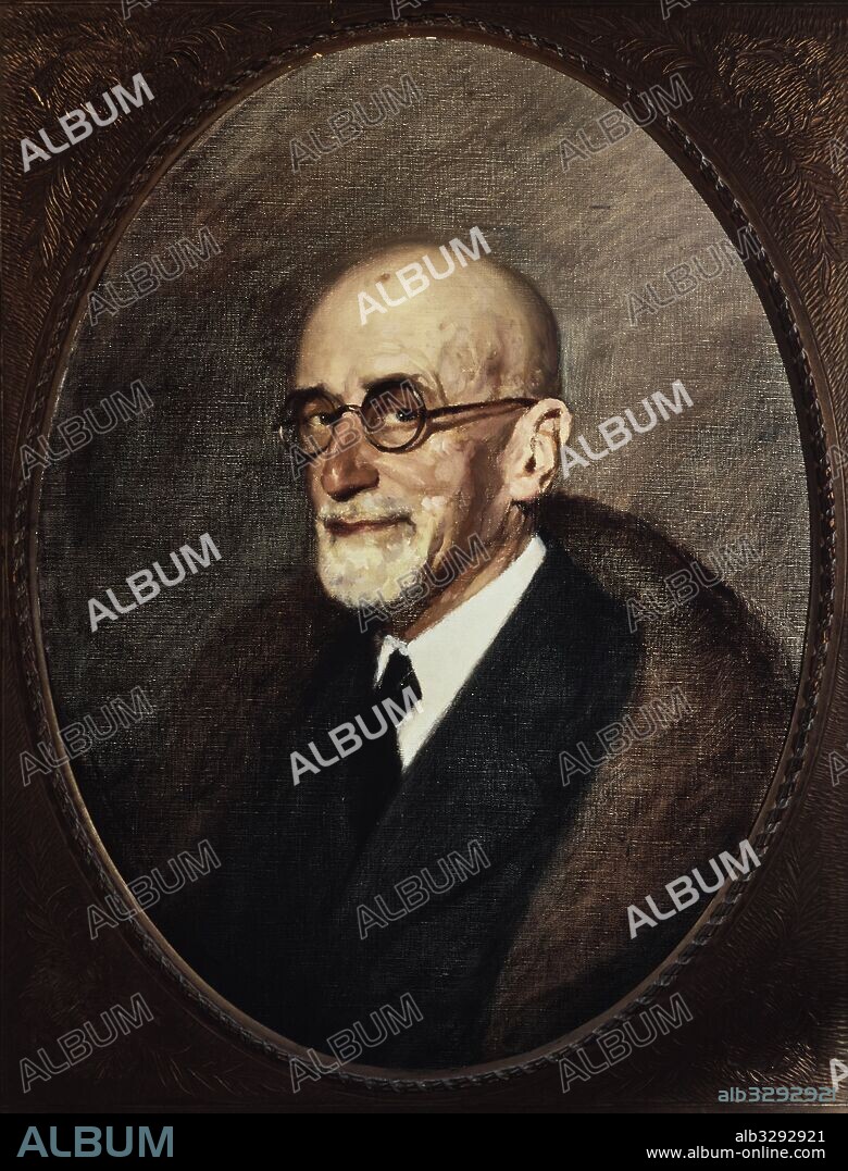 MANUEL BENEDITO VIVES. Retrato de Jacinto Benavente. Colección particular, Madrid.