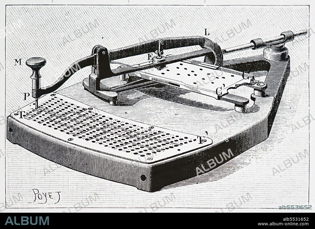 Melotrope: An early form of player-piano by Jules Carpentier which used a punched tape to operate the piano. From Scientific American, New York, 20 August 1887.