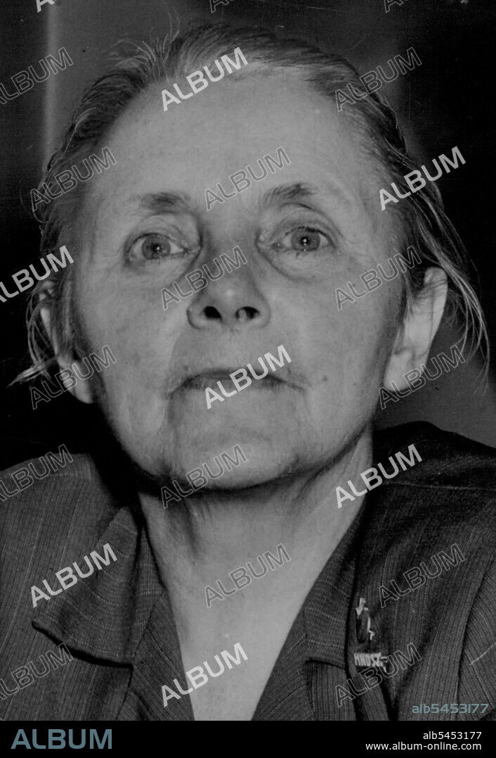 Anna Louise Strong (pictured), the American woman journalist who campaigned for much of her life for Mao Tse-tung's China, died in Peking last night, aged 84. March 08, 1949.Alleged Spy. Deported from Russia. Anna Louise Strong, 64-year-old American writer, was photographed at an interview at the Federal Court House, New York, where she gave evidence before a grand jury investigating subversive activities. She refused to give details of Russian charges against her. March 08, 1949.