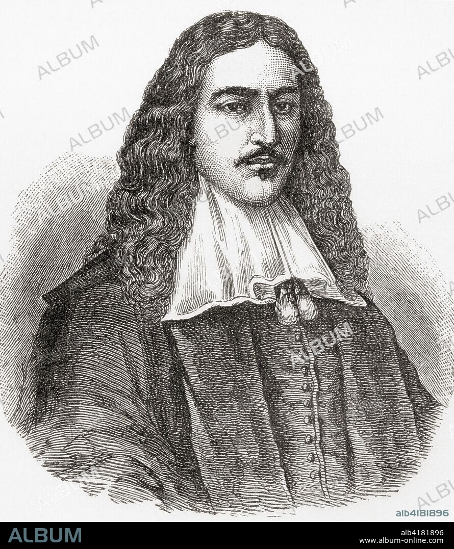 Johan de Witt aka Jan de Witt, 1625 -  1672.  Dutch politician, Grand Pensionary of Holland.  From Ward and Lock's Illustrated History of the World, published c.1882.
