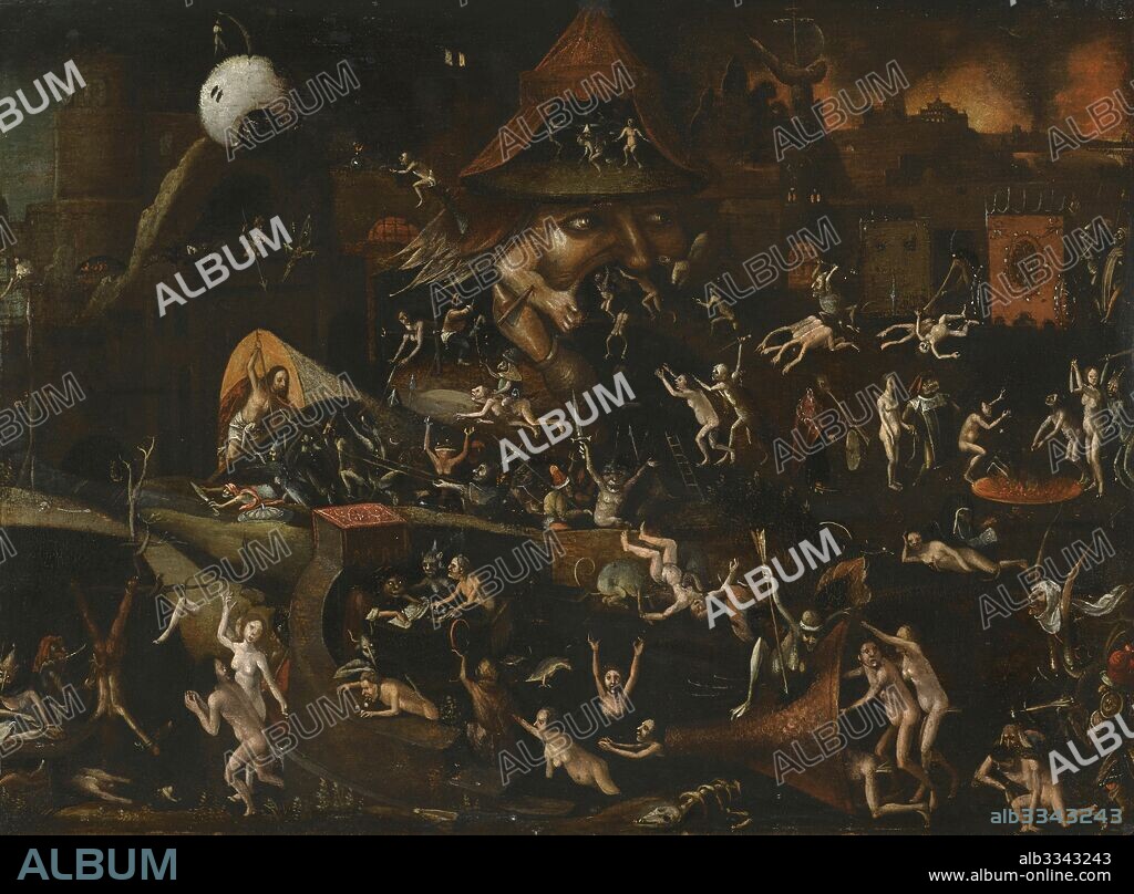 HIERONYMUS BOSCH. The Harrowing of Hell.