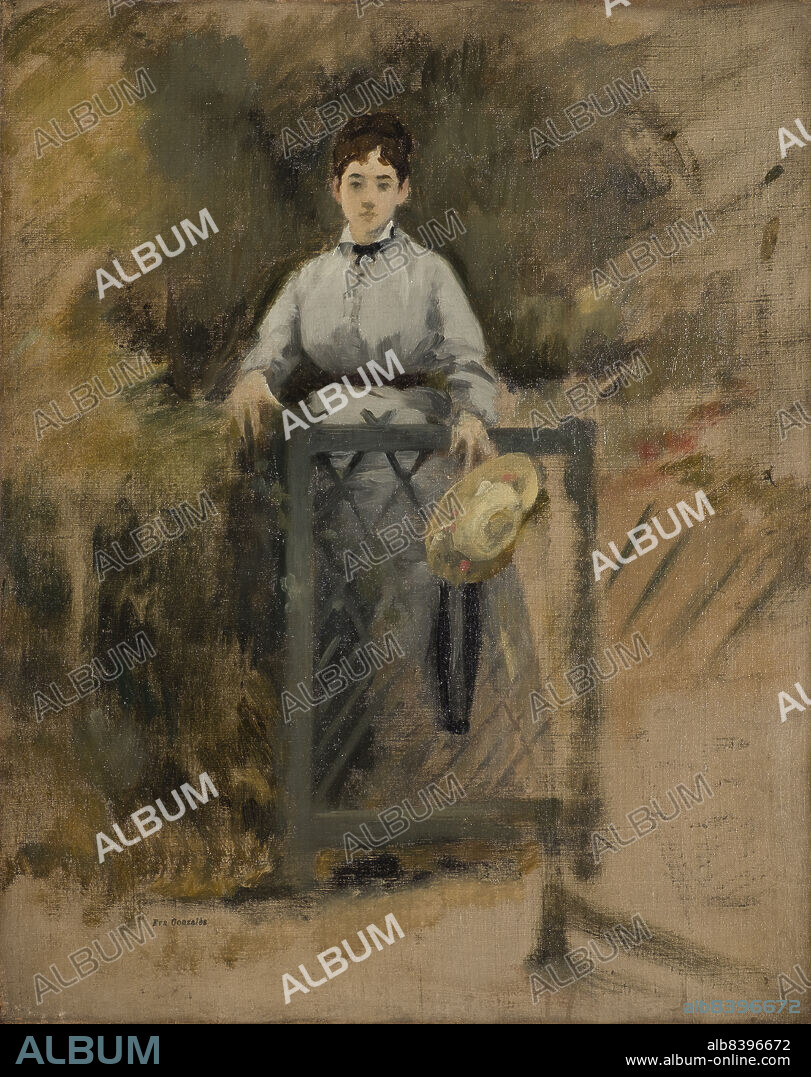 EVA GONZALES. La Servante ou A la barrière, between 1865 and 1870. The Servant, or, At the Gate.