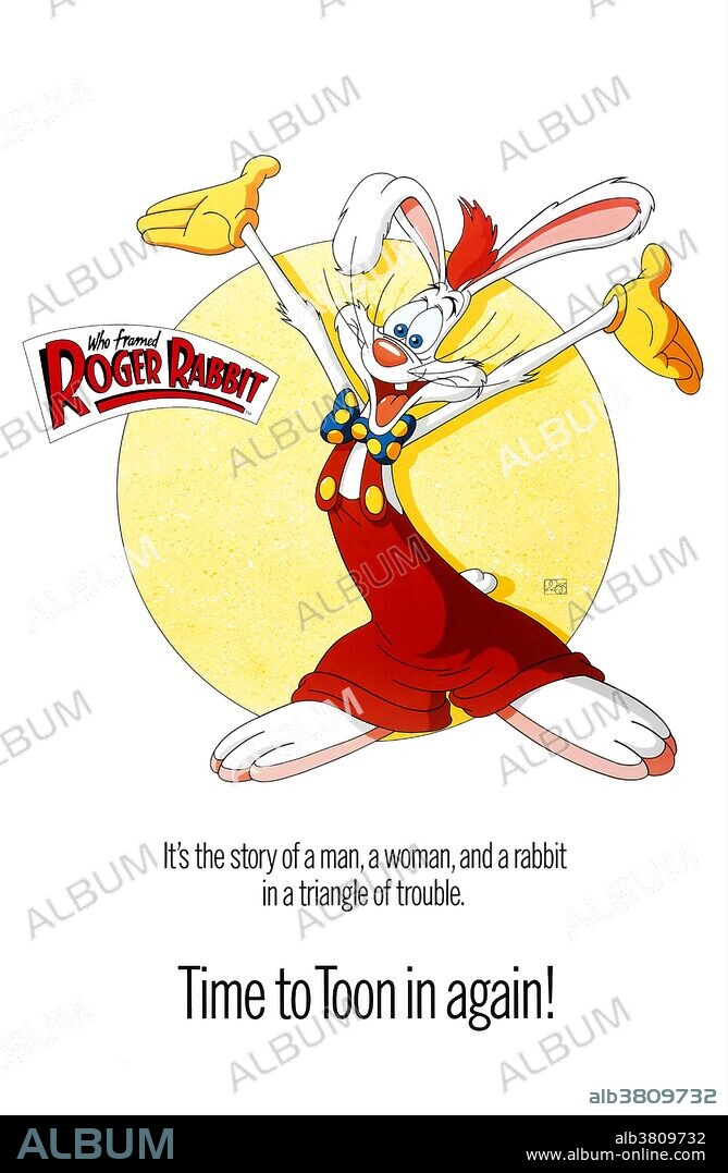Poster de QUIEN ENGAÑO A ROGER RABBIT?, 1988 (WHO FRAMED ROGER RABBIT), dirigida por ROBERT ZEMECKIS. Copyright TOUCHSTONE/AMBLIN.