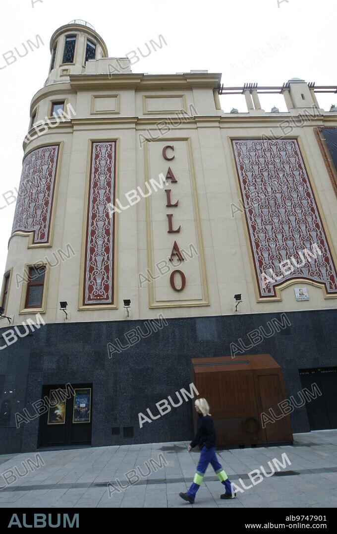 Madrid 02-19-2010 facade of the Callao cinema on the occasion of the centenary of the Gran Via photo Jaime Garcia Archdc.
