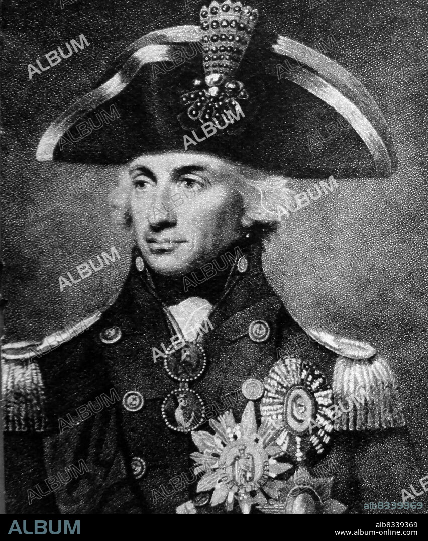 Vice-Admiral Horatio Nelson, 1st Viscount Nelson, 1st Duke of Bronte, KB (29 September 1758 - 21 October 1805), also known simply as Admiral Nelson, was a British flag officer in the Royal Navy. His inspirational leadership, grasp of strategy, and unconventional tactics brought about a number of decisive British naval victories, particularly during the Napoleonic Wars.