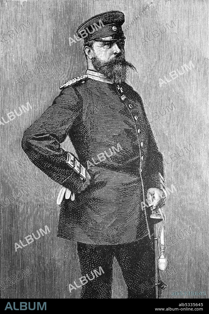 Louis IV, Ludwig IV, 12 September 1837 - 13 March 1892, Grand Duke of Hesse and by Rhine, reigning from 13 June 1877 until his death  /  Friedrich Wilhelm Ludwig IV. Karl von Hessen und bei Rhein, 12. September 1837 - 13. März 1892, von 1877 bis 1892 Großherzog von Hessen und bei Rhein, Historisch, historical, digital improved reproduction of an original from the 19th century / digitale Reproduktion einer Originalvorlage aus dem 19. Jahrhundert,.