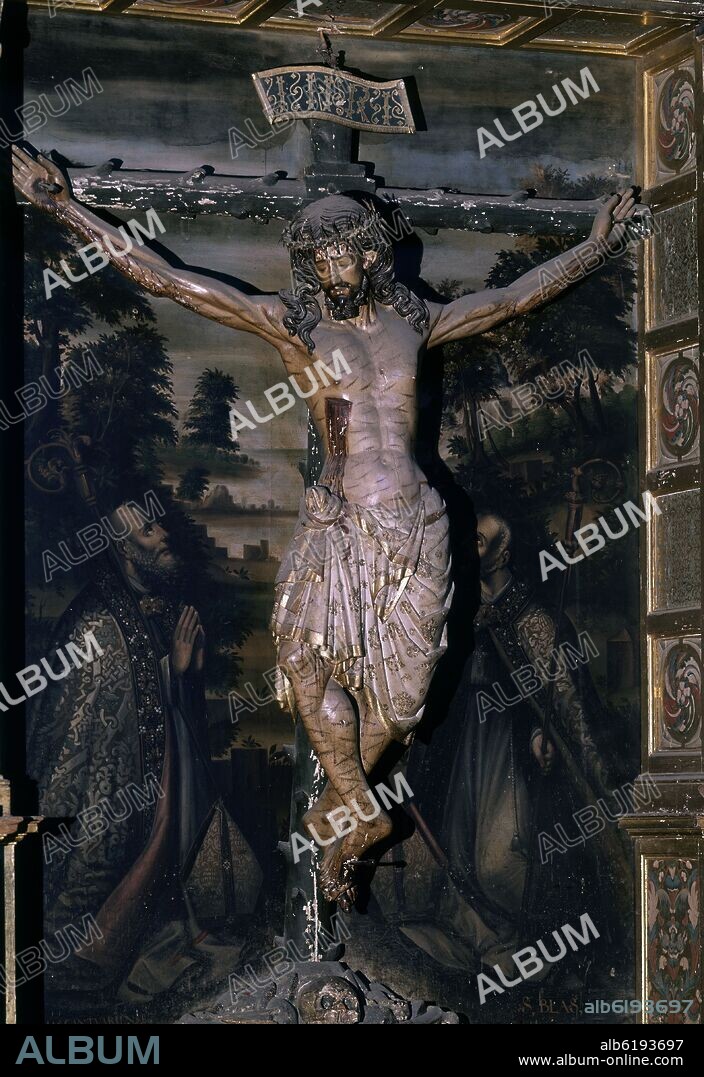 CRISTO DE LAS BATALLAS - SIGLO XIII - GOTICO ESPAÑOL.