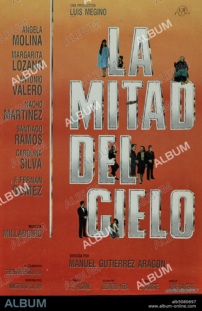 Poster of HALF OF HEAVEN, 1986 (LA MITAD DEL CIELO), directed by MANUEL GUTIERREZ ARAGON.