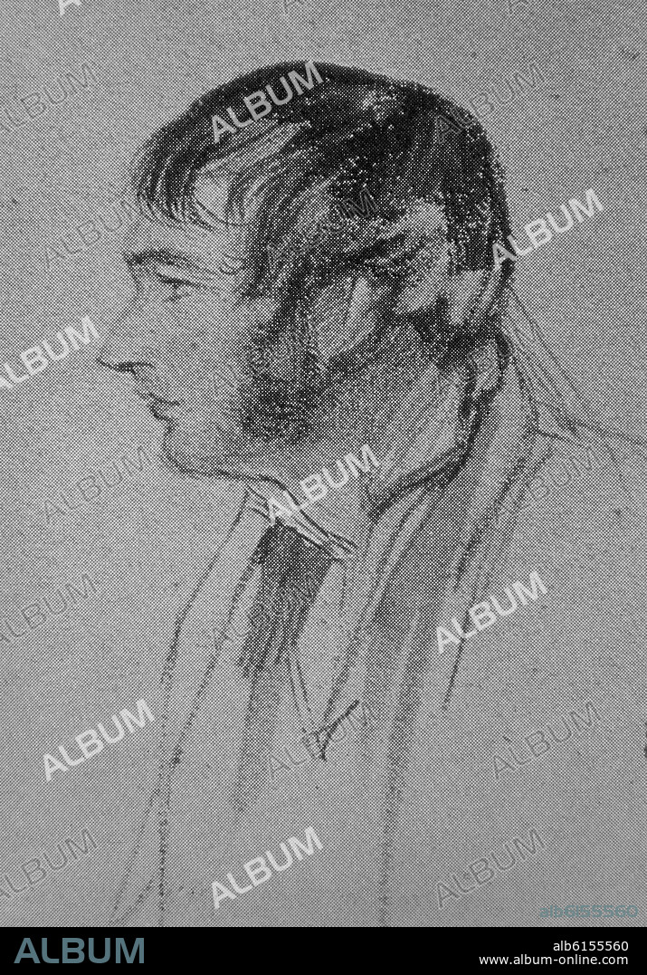 JOHN FREDERICK LEWIS. JOSE MARIA TEMPRANILLO (LLAMADO JOSE HINOJOSA) BANDOLERO - SIGLO XIX.