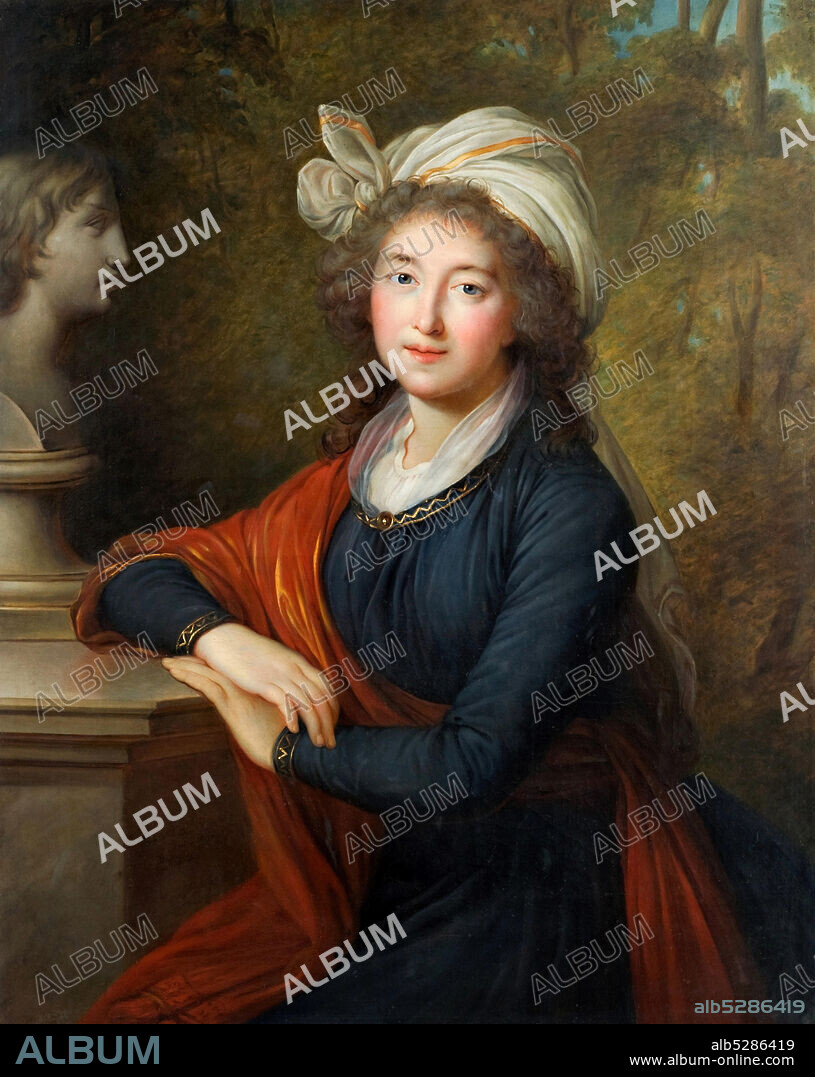 ÉLISABETH LOUISE VIGéE LE BRUN. Portrait of Princess Elzbieta Izabela Lubomirska, née Countess Czartoryska (1736-1816).