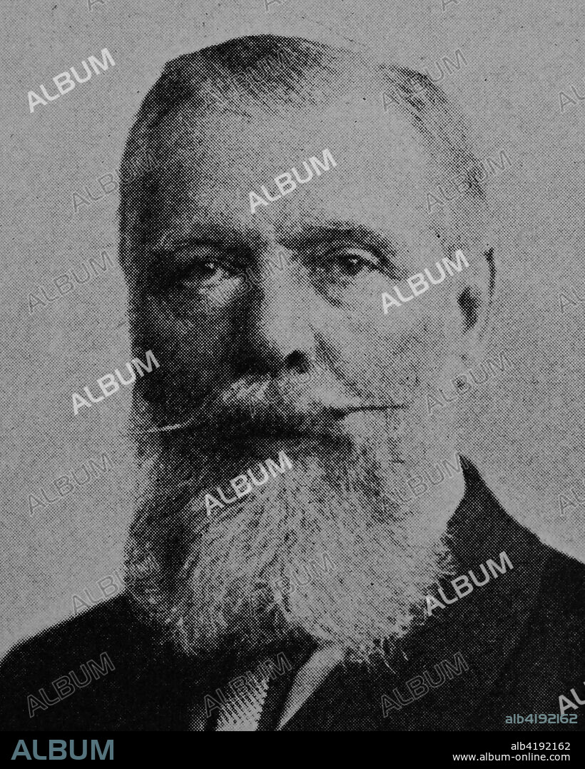 Carl Ferdinand Freiherr von Stumm-Halberg, Carl Ferdinand Stumm, 1836 - 1901, preussischer Montanindustrieller und freikonservativer politican, Gruendungsvorsitzender der Deutschen Reichspartei, picture from 1895, digital improved.