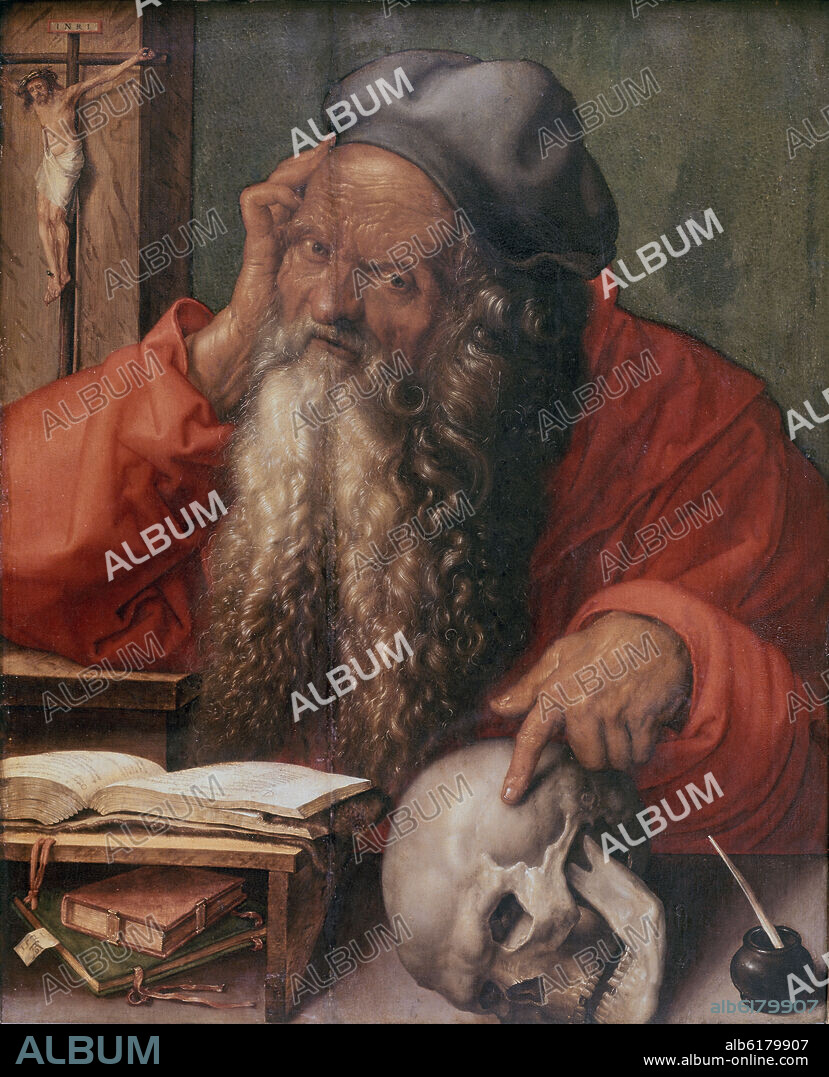 ALBERTO DURERO-ALBRECHT DÜRER. SAN JERONIMO - 1521 - 59,5x48,5 - RENACIMIENTO ALEMAN.