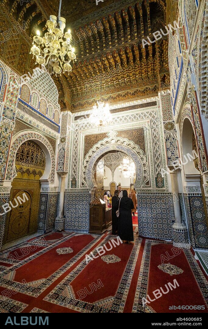 Mausoleo de Mulay Idrís, Fez , Marruecos, Africa.