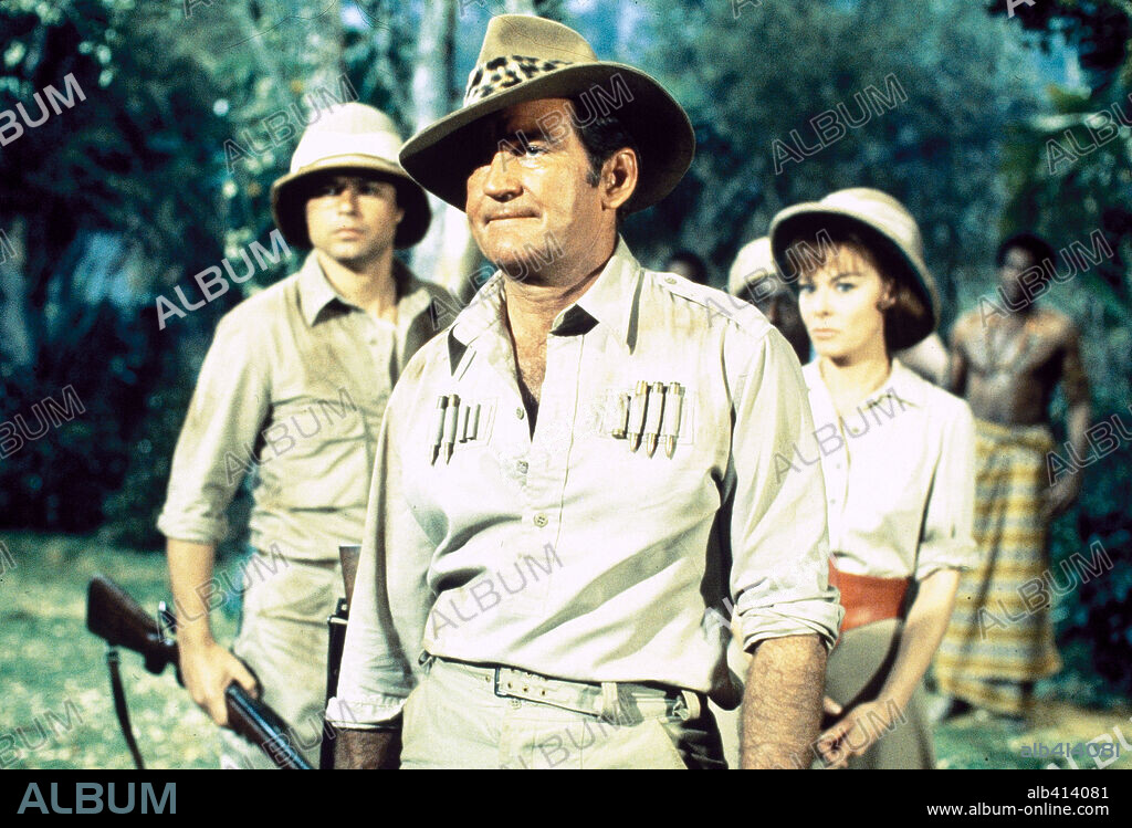 ROD TAYLOR in TRADER HORN, 1973, directed by REZA S. BADIYI. Copyright M.G.M.
