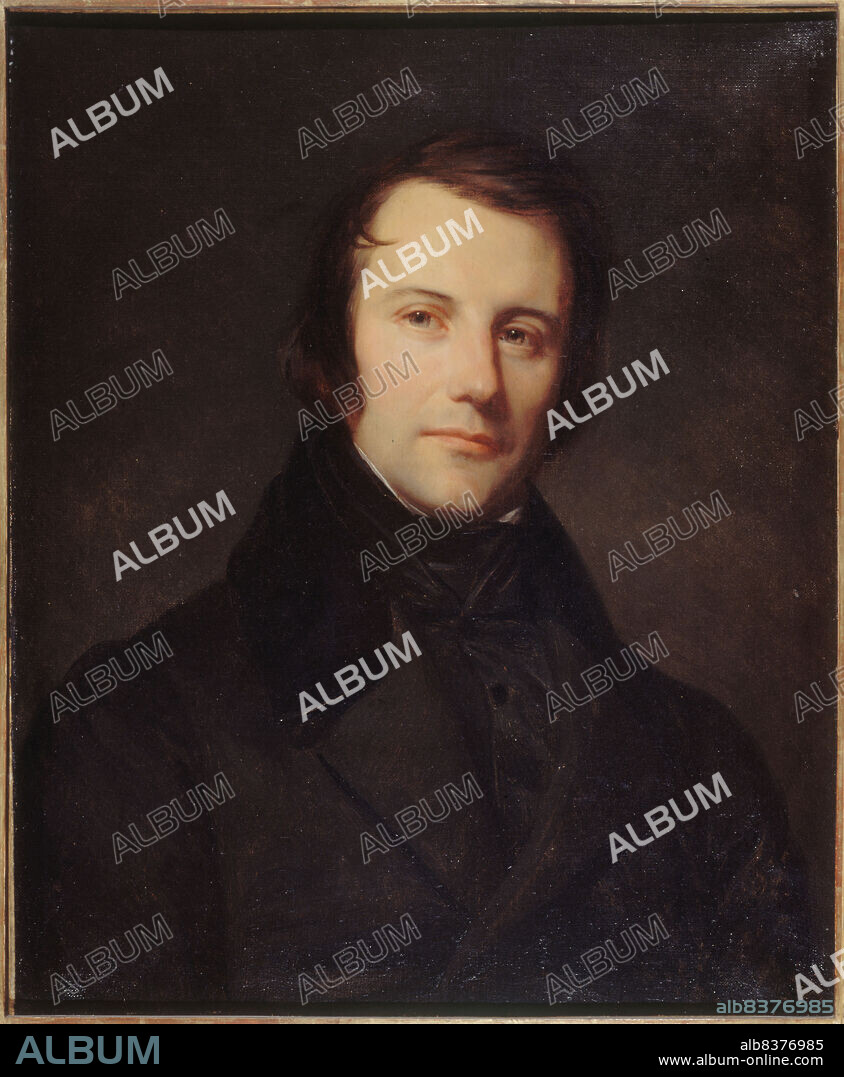 SEBASTIEN-MELCHIOR CORNU. Portrait of Edgar Quinet (1803-1875), writer and politician, c1835.