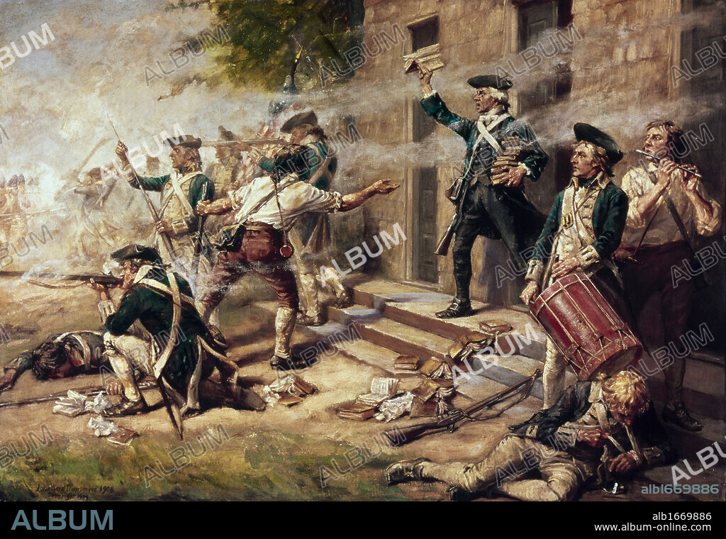 Battle of Springfield (Give'em Watts) by John Ward Dunsmore, 1856-1945.