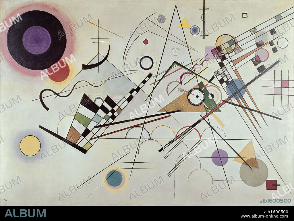 WASSILY KANDINSKY. Composition number 8 by Vasily Kandinsky, 1923, 1866-1944.
