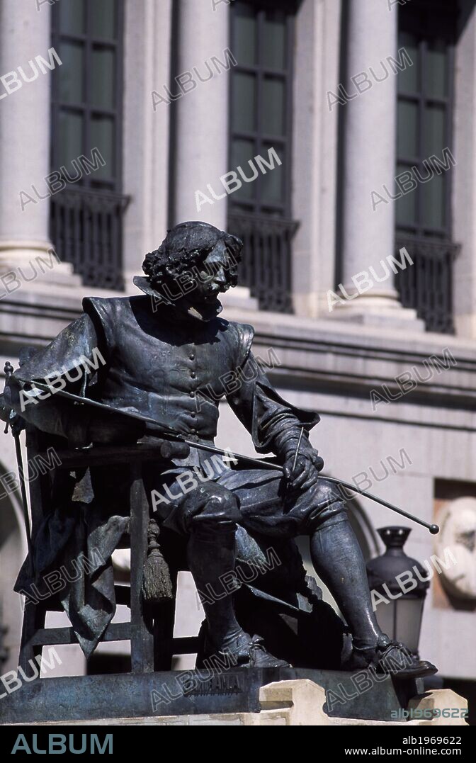 Monument to Velazquez, 1899, by Aniceto Marinas y Garcia (1866-1953), gardens of the Prado Museum, Madrid. Detail. Spain, 19th century.