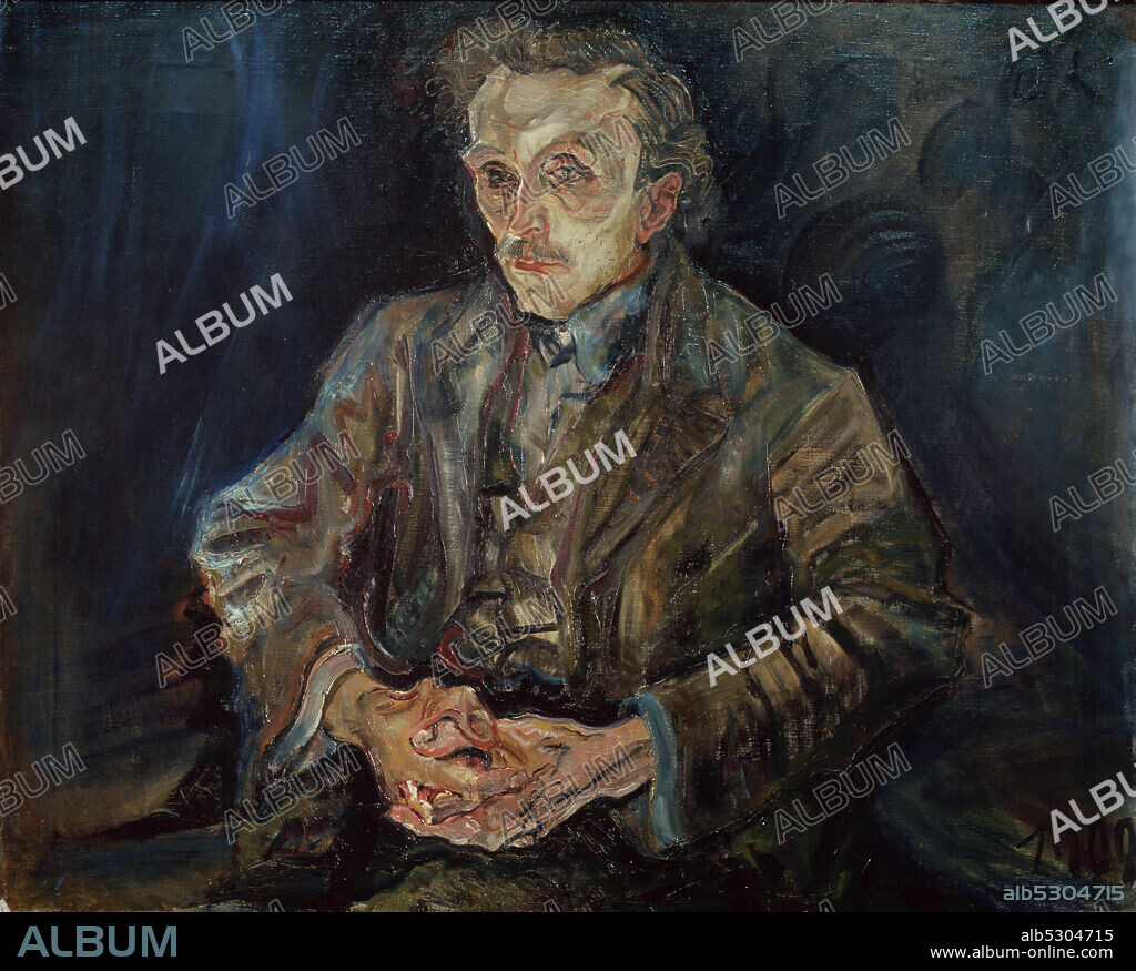 OSKAR KOKOSCHKA. KOKOSCHKA, OSKAR. PINTOR Y ESCRITOR AUSTRIACO. 1886-1980. " ADOLF LOOS ", OLEO DEL AÑO 1909. GALERIA AUSTRIACA DE VIENA. ATENCION: AUTOR CONTEMPORANEO SUJETO A COPYRIGHT ©. EL CLIENTE FINAL ES RESPONSABLE DE LA GESTION DE LOS DERECHOS DE AUTOR CON LAS SOCIEDADES EXISTENTES DE GESTION DE DERECHOS O DIRECTAMENTE CON LOS ORGANISMOS TITULARES DE LOS MISMOS.