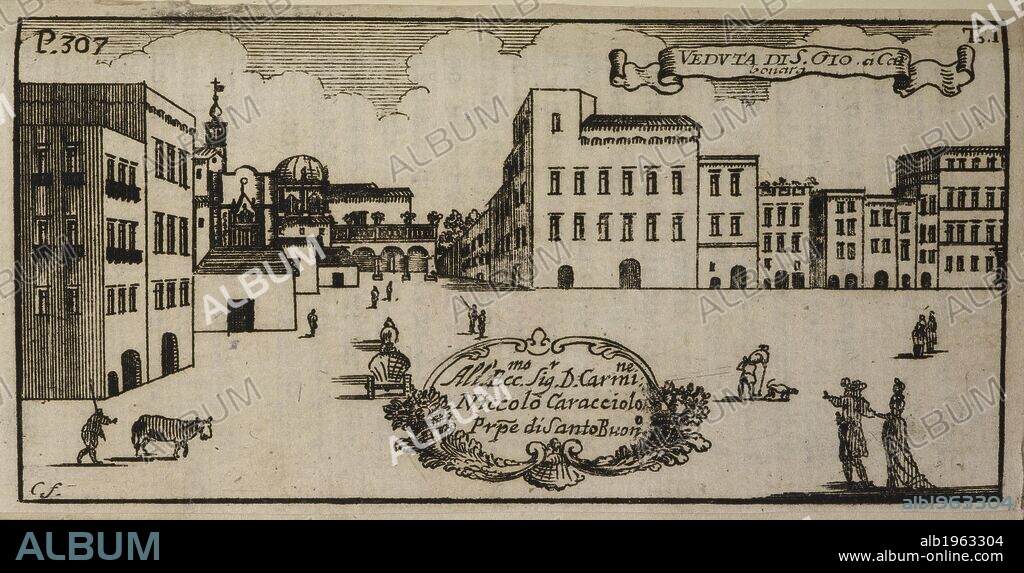 DOMENICO ANTONIO PARRINO. An Illustration of eighteenth-century Naples. Napoli cittaÌ€ nobilissima, ... esposta a gli occhi ... deâ€™curiosi, etc. Naples. Napoli, 1700. Source: 10151.a.28 307. Language: Italian.