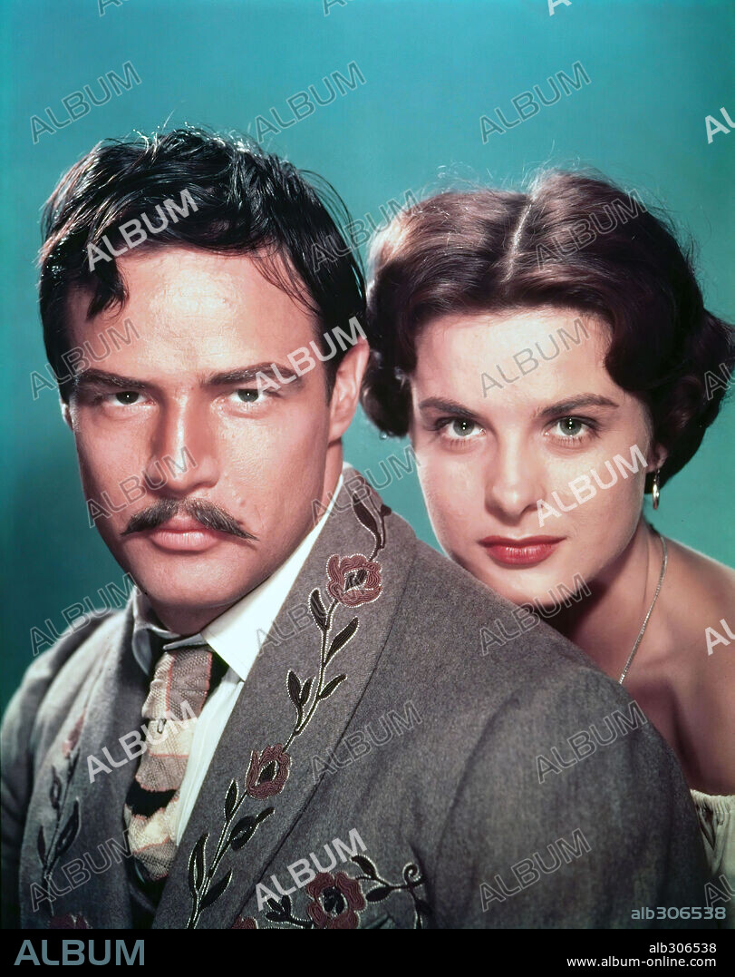 JEAN PETERS and MARLON BRANDO in VIVA ZAPATA!, 1952, directed by ELIA KAZAN. Copyright 20TH CENTURY FOX.