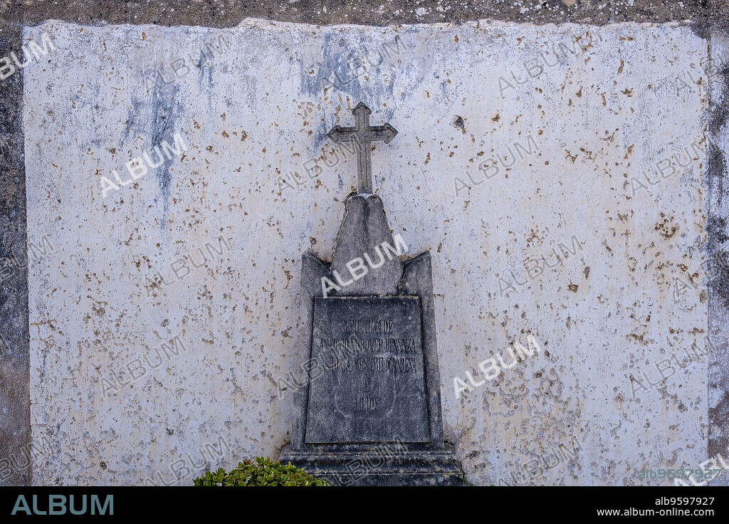 Alqueria Blanca and Calonge cemetery, Santanyi, Mallorca, Balearic Islands, Spain.