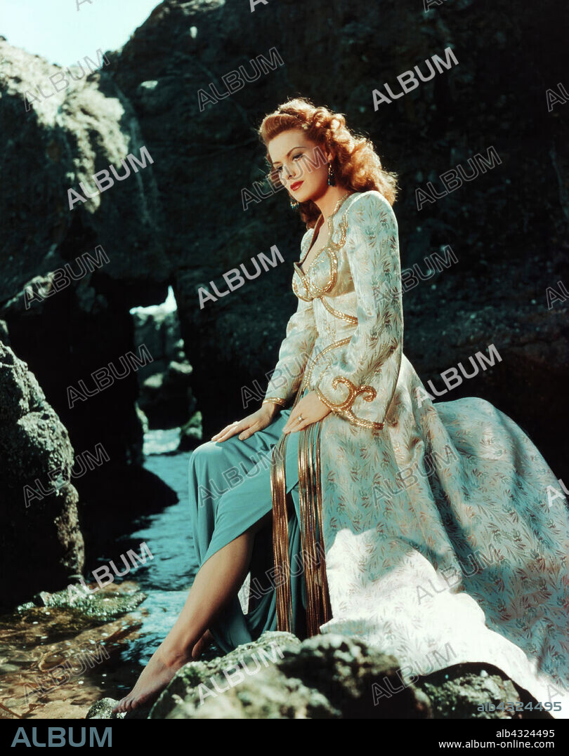MAUREEN O'HARA in BAGDAD, 1949, directed by CHARLES LAMONT. Copyright UNIVERSAL PICTURES.