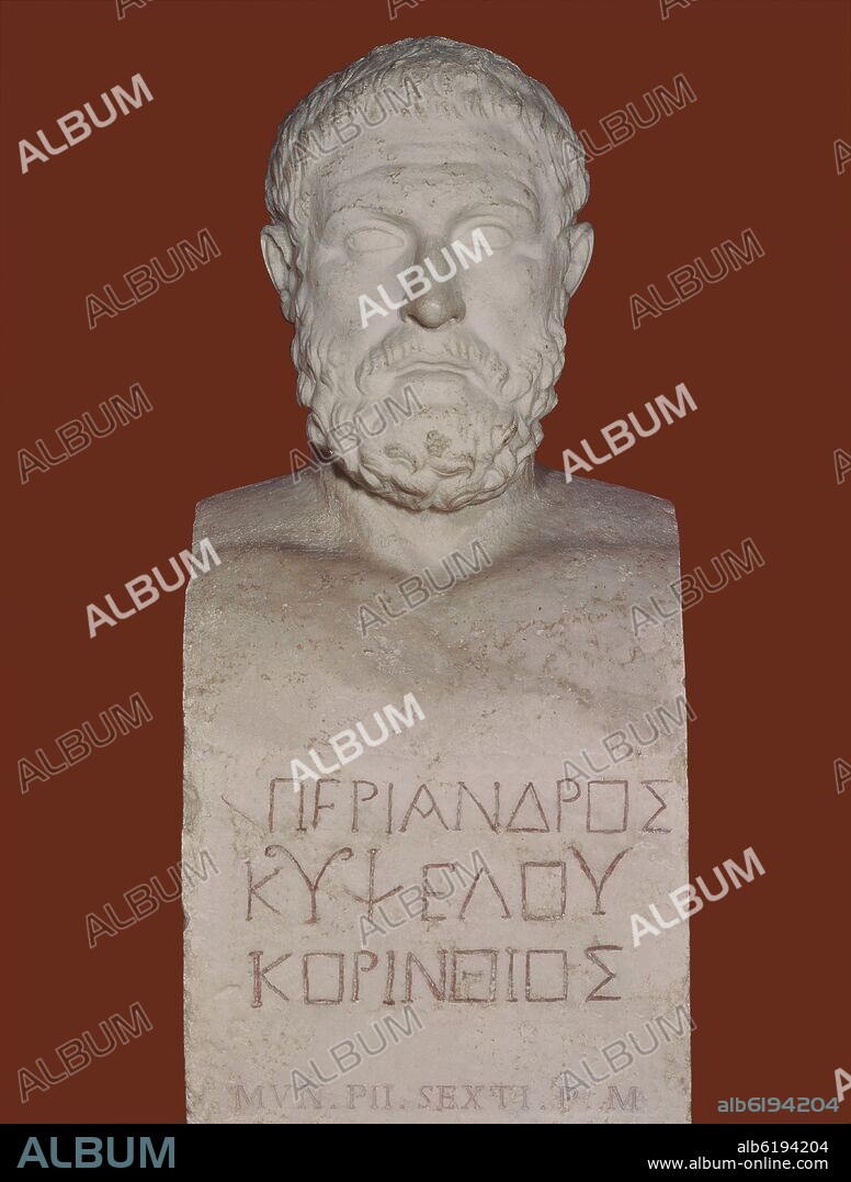PERIANDRO DE CORINTO, SEGUNDO TIRANO DE LA CIUDAD, COPIA DE UN ORIGINAL ATICO DEL SIGLO IV.