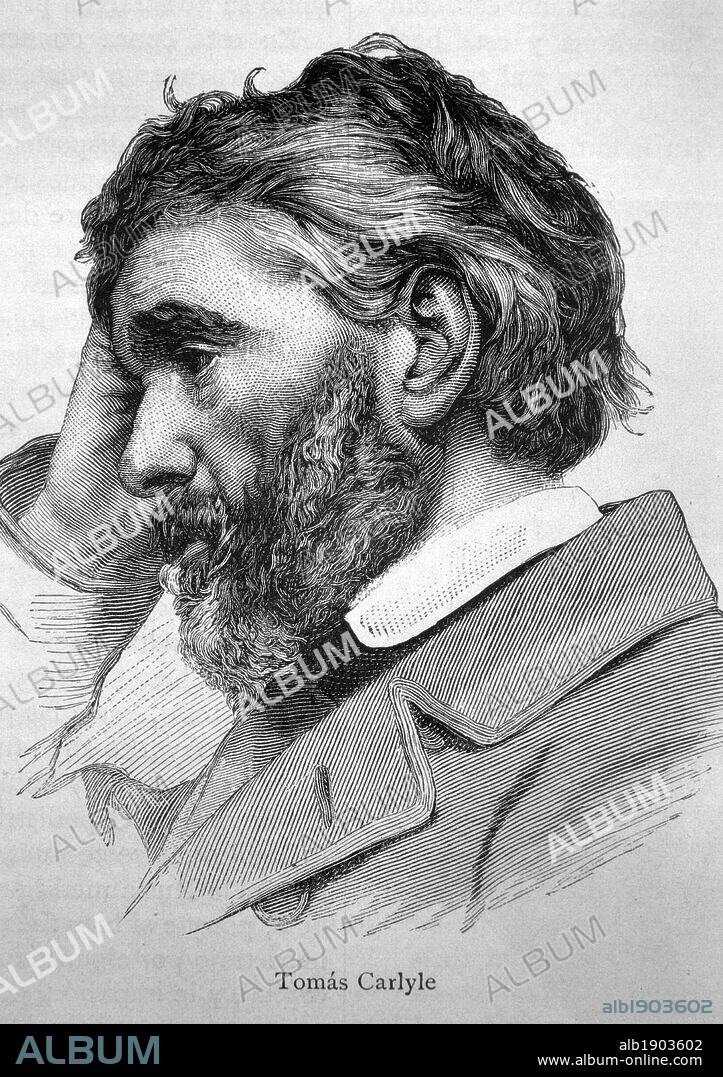 Thomas Carlyle (1795-1881), historiador, crítico social y ensayista británico.