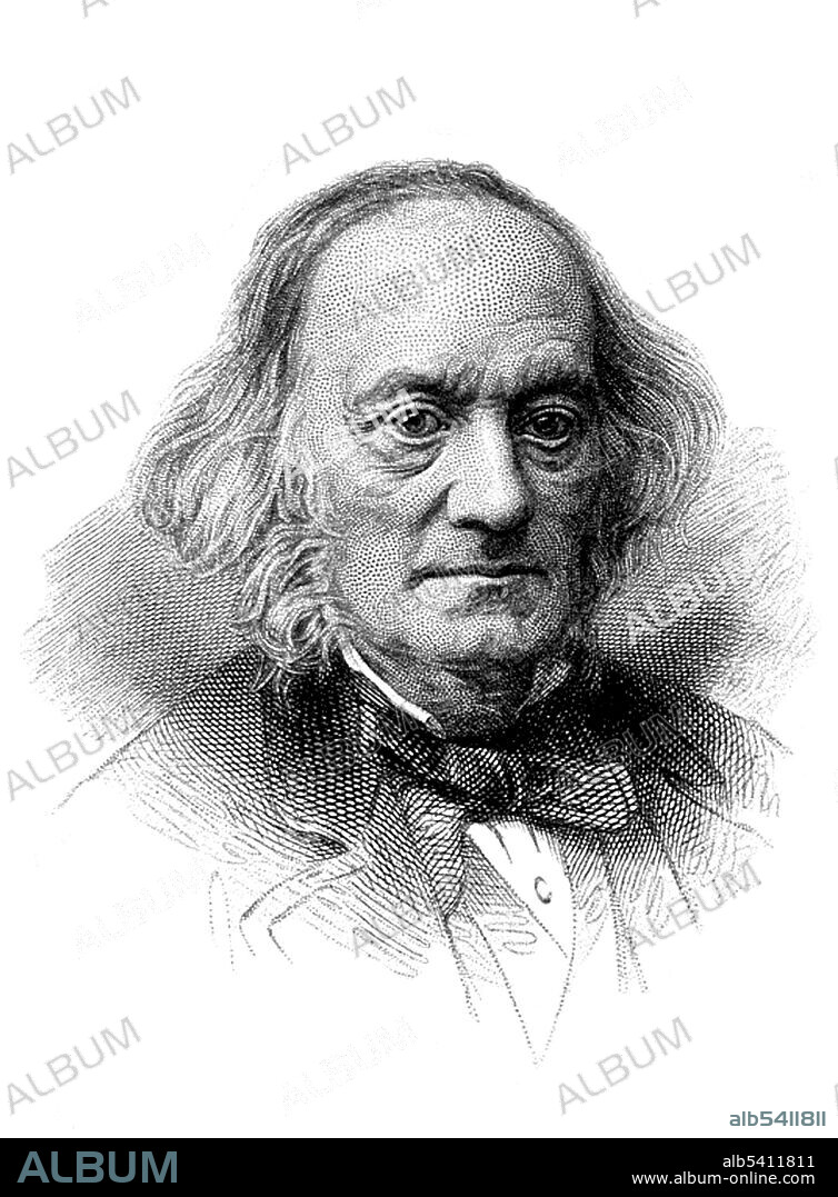Richard Owen (July 20, 1804 - December 18, 1892) was an English biologist, comparative anatomist and paleontologist. He produced a vast array of scientific work, but is probably best remembered today for coining the word Dinosauria. He campaigned for the natural specimens in the British Museum to be given a new home. This resulted in the establishment of the now world-famous Natural History Museum in London. Stipple engraving by C. H. Jeens, 1880.