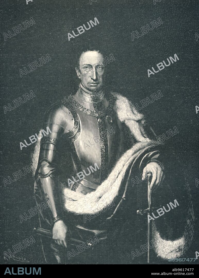 M HAIDER. 'Archduke Charles of Austria', c1810-1820, (1896). Archduke Charles of Austria, Duke of Teschen (1771-1847) was an Austrian field-marshal and was considered one of Napoleon's more formidable opponents. Engraving after the painting by Leopold Kupelwieser. From Life of Napoleon Bonaparte, Volume I, by William Milligan Sloane. [The Century Co., New York, 1896].