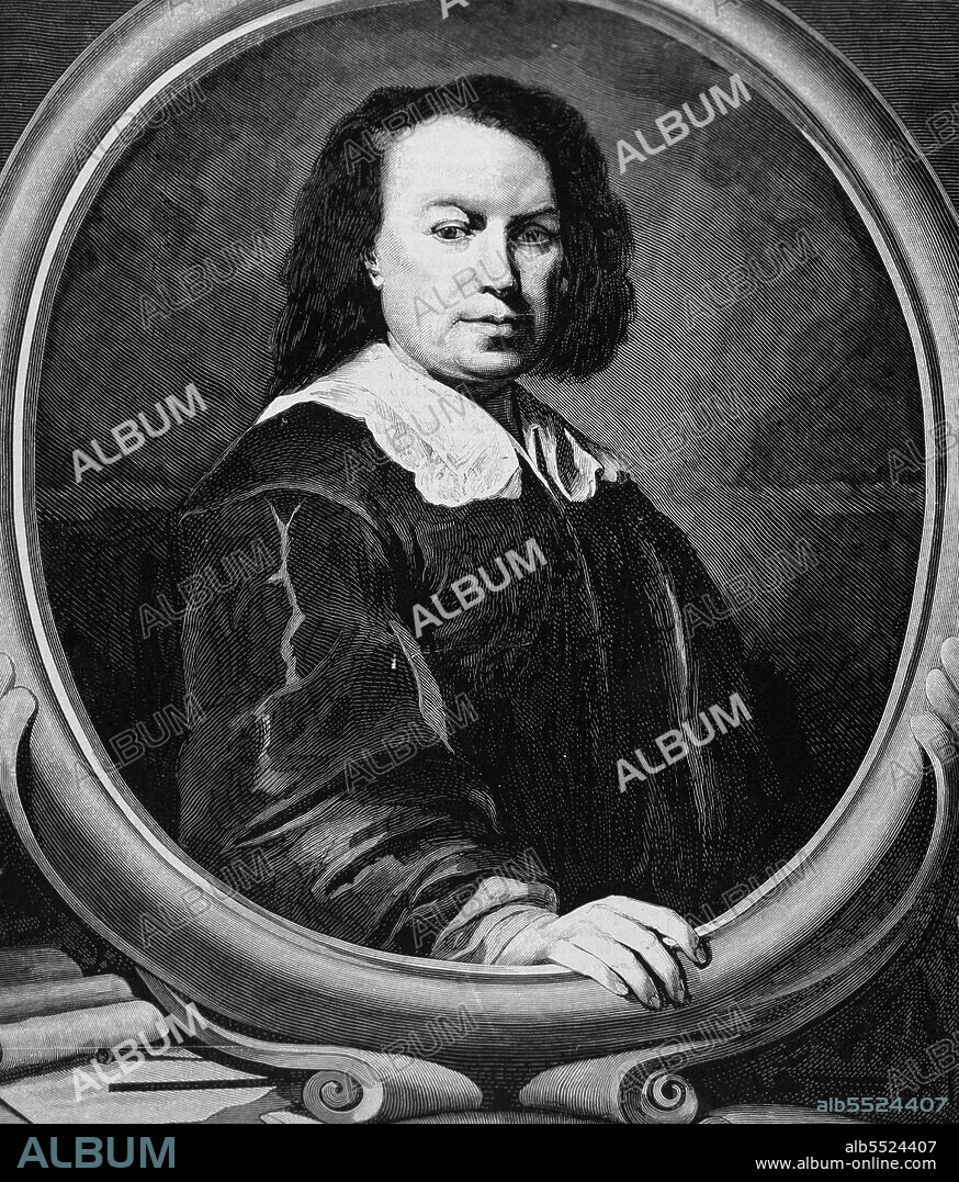 MURILLO , BARTOLOME ESTEBAN. PINTOR ESPAÑOL . SEVILLA 1617 - 1682. GRABADO RETRATO DE LA ILUSTRACION ESPAÑOLA Y AMERICANA.