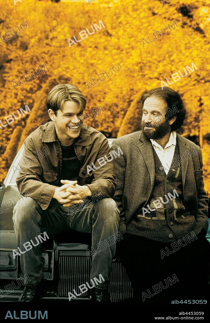 MATT DAMON y ROBIN WILLIAMS en EL INDOMABLE WILL HUNTING, 1997 (GOOD WILL HUNTING), dirigida por GUS VAN SANT. Copyright MIRAMAX.