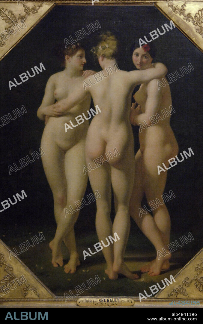Jean-Baptiste Regnault (1754-1829). Pintor francés. Las Tres Gracias,1797-1798. Museo del Louvre. París. Francia.