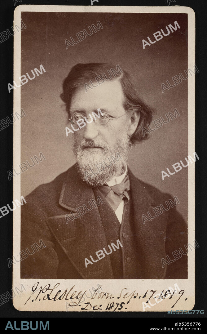 TAYLOR & BROWN. Portrait of John Peter Lesley (1819-1903), December 1875.