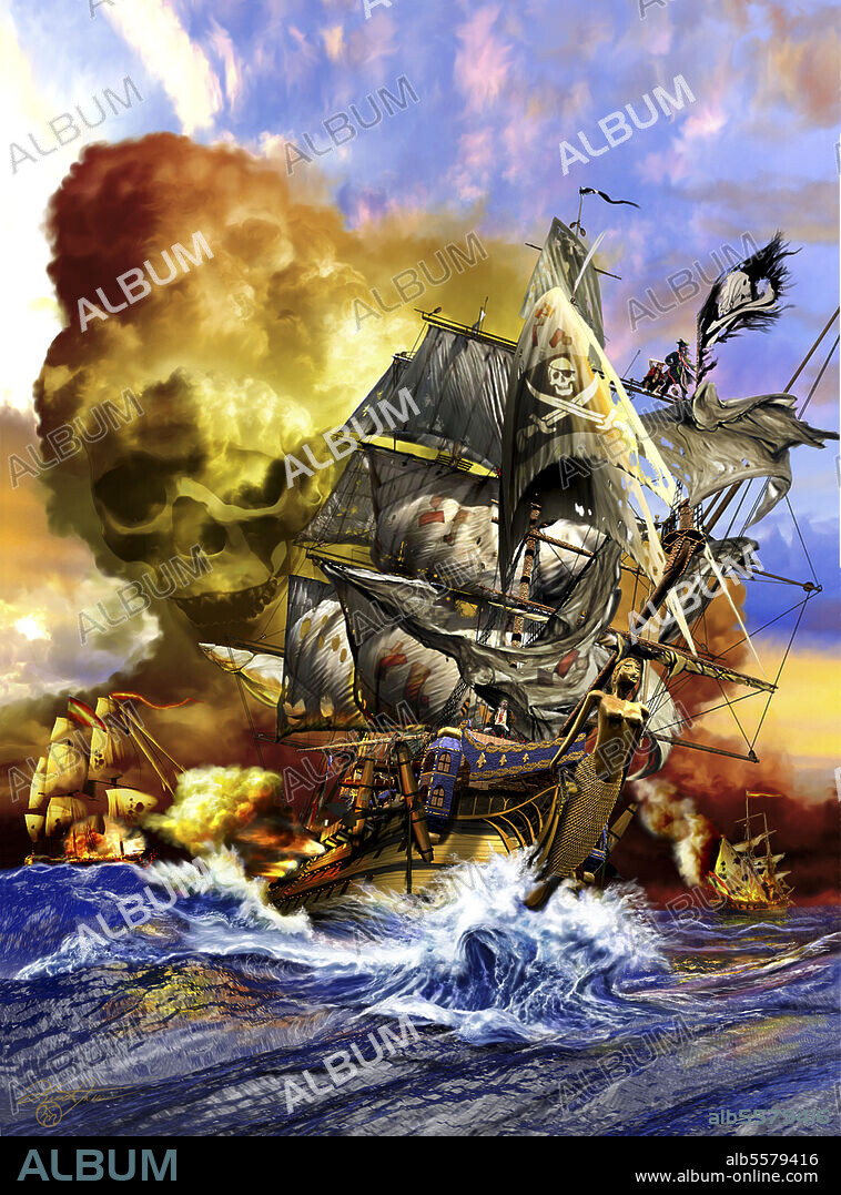 The Whydah Gally pirate ship.