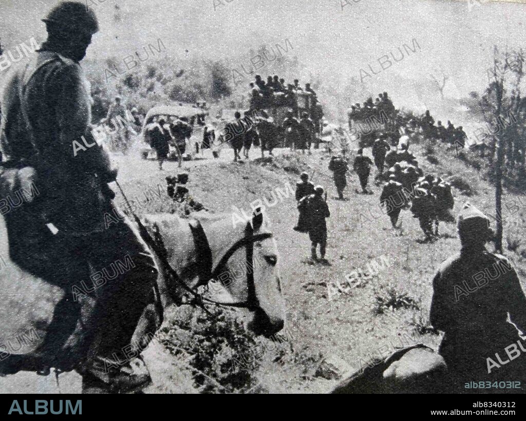 Greek army in retreat after the German invasion of Greece in World War II. The German invasion of Greece, also known as the Battle of Greece or Operation Marita is the attack of Allied Greece by Fascist Italy and Nazi Germany during World War II. The Italian invasion in October 1940, which is usually known as the Greco-Italian War, was followed by the German invasion in April 1941.