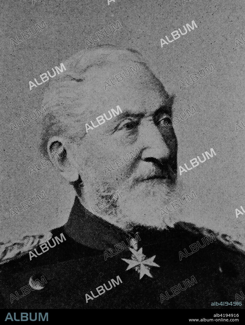 Count Karl Konstantin Albrecht Leonhard, Leonhardt, Graf von Blumenthal, 30 July 1810 - 21 December 1900, was a Prussian Field Marshal,, picture from 1895, digital improved.