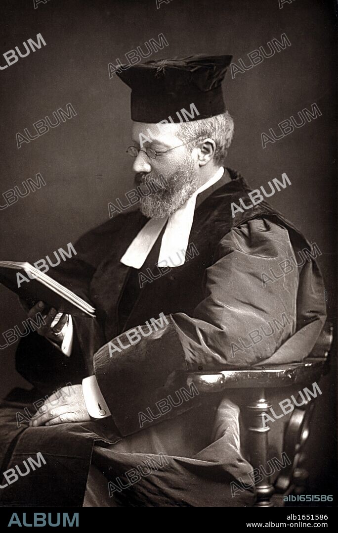 Hermann Adler (1839-1911) German-born Chief Rabbi of the united congregations of the British Empire from 1891 in succession to his father, Nathan Marcus Adler. Photograph published London c1894. Woodburytype.