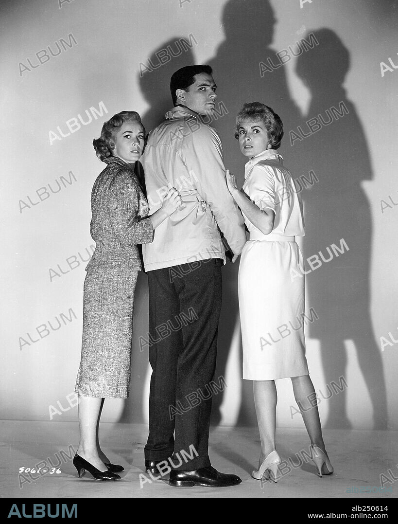JANET LEIGH, JOHN GAVIN y VERA MILES en PSICOSIS, 1960 (PSYCHO), dirigida por ALFRED HITCHCOCK. Copyright SHAMLEY PRODUCTIONS.