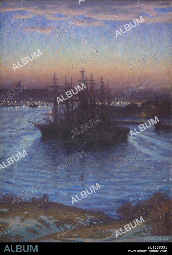 DUKE OF NäRKE PRINCE EUGEN. Ships at Anchor. Winter, 1908.