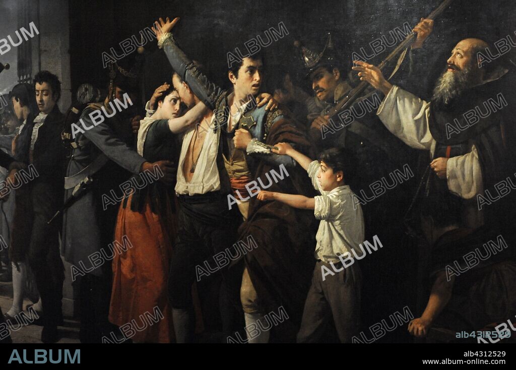 Jose Marcelo Contreras (1827-1892). Spanish painter. Patriots Executed by Firing Squad at Buen Suceso, 1866. History Museum. Madrid. Spain. Detail.