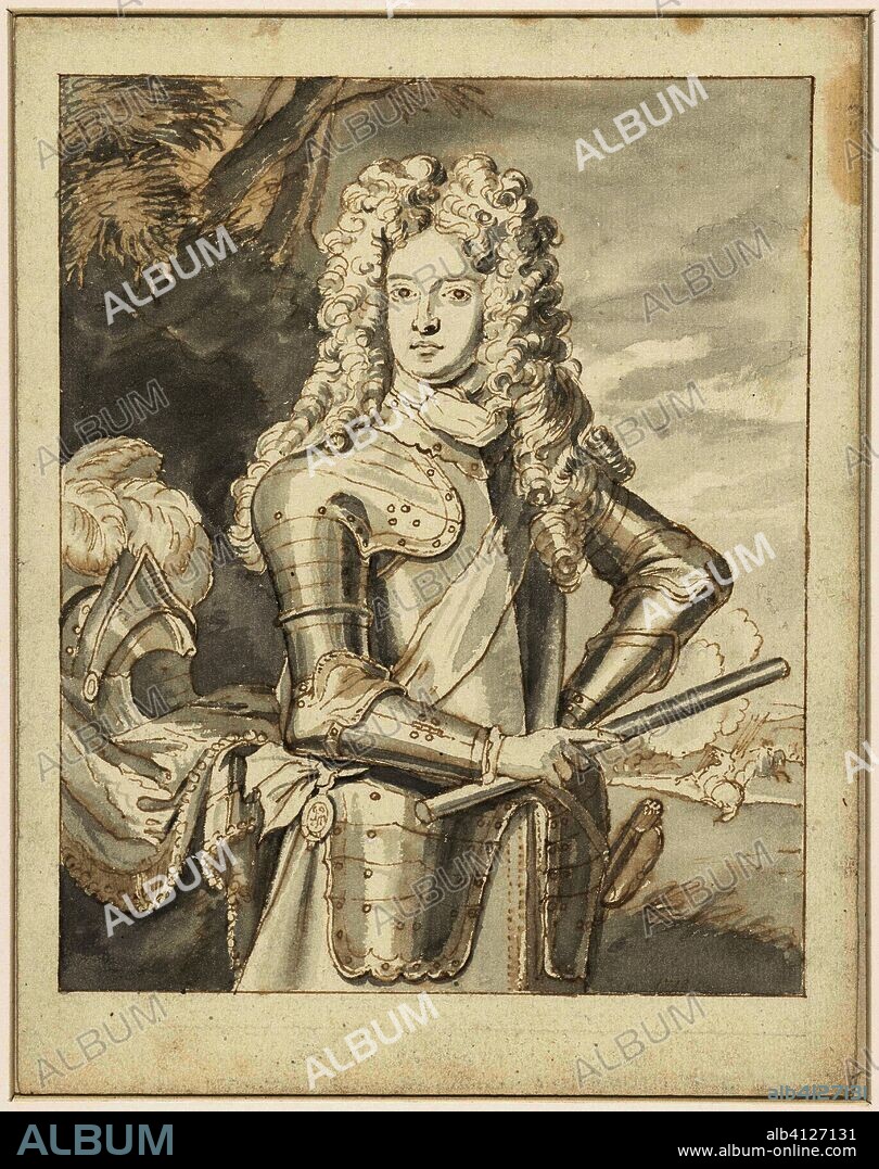 Portrait of Arnold Joost van Keppel. Draughtsman: anonymous. Dating: 1712 - 1713. Measurements: h 209 mm × w 164 mm.