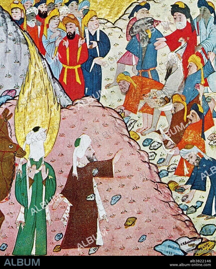 Abu Bakr Saves Muhammad from Stoning