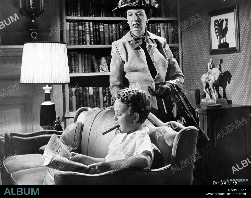 MARY WICKES in DANCE WITH ME HENRY, 1956, directed by CHARLES BARTON. Copyright UNITED ARTISTS.