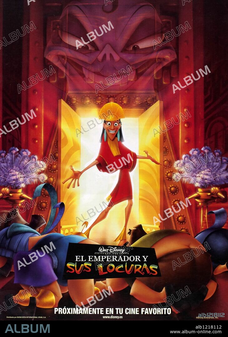 Poster de EL EMPERADOR Y SUS LOCURAS, 2000 (EMPEROR'S NEW GROOVE), dirigida por MARK DINDAL. Copyright WALT DISNEY PICTURES.
